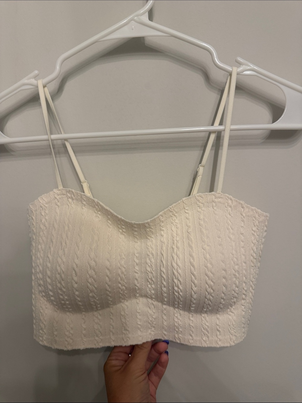 Cream Strapless Bandeau Bralette